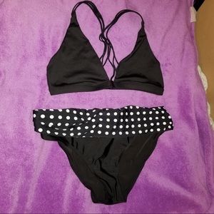 Black Polka Dot Bikini